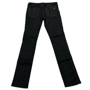 Vintage 90s Y2K Rag & Bone Black Dark Wash Low Rise Straight Leg Jeans 30 x 34